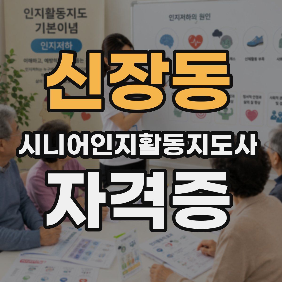 신장동 시니어인지활동지도사 자격증