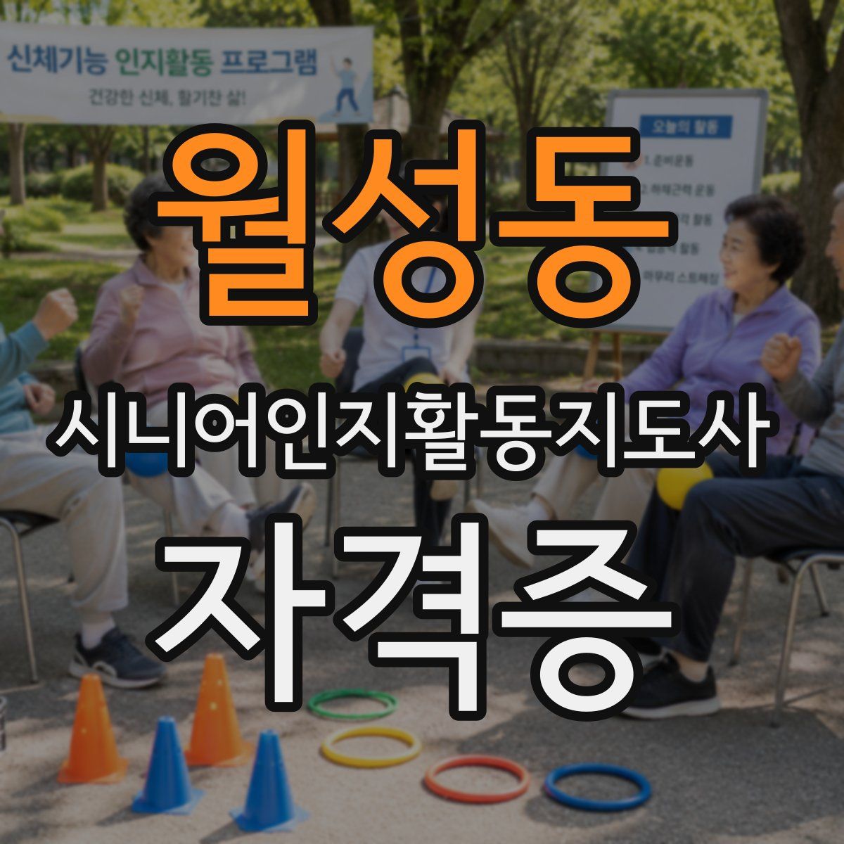 월성동 시니어인지활동지도사 자격증