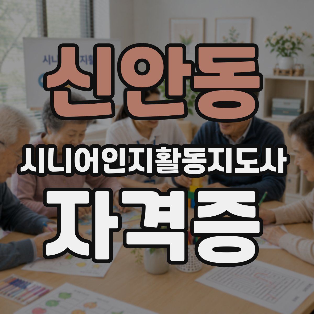 신안동 시니어인지활동지도사 자격증