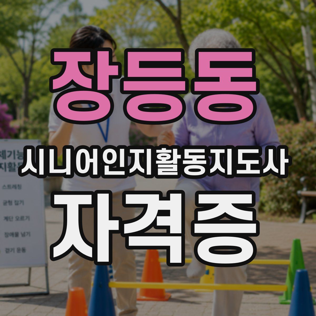 장등동 시니어인지활동지도사 자격증