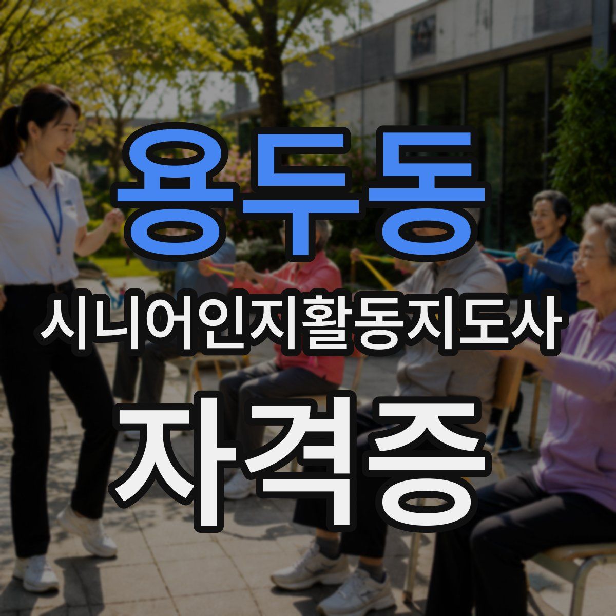 용두동 시니어인지활동지도사 자격증