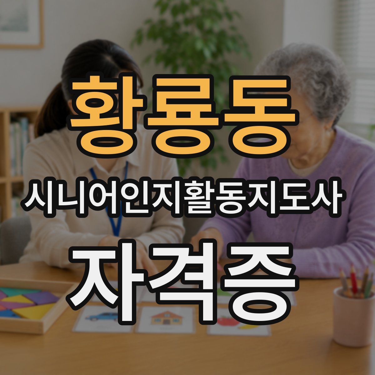 황룡동 시니어인지활동지도사 자격증