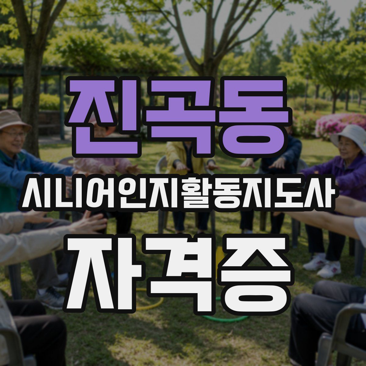 진곡동 시니어인지활동지도사 자격증