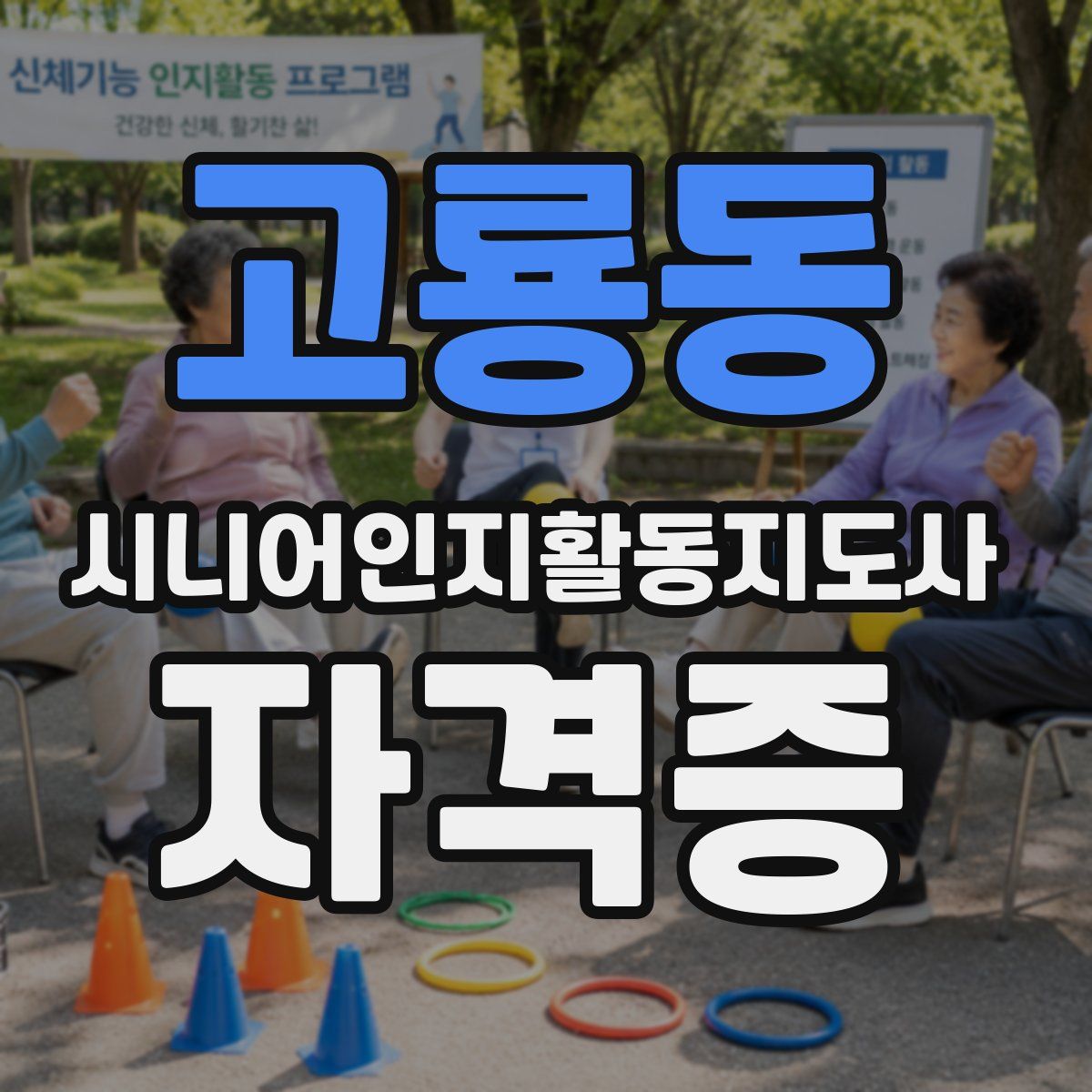 고룡동 시니어인지활동지도사 자격증