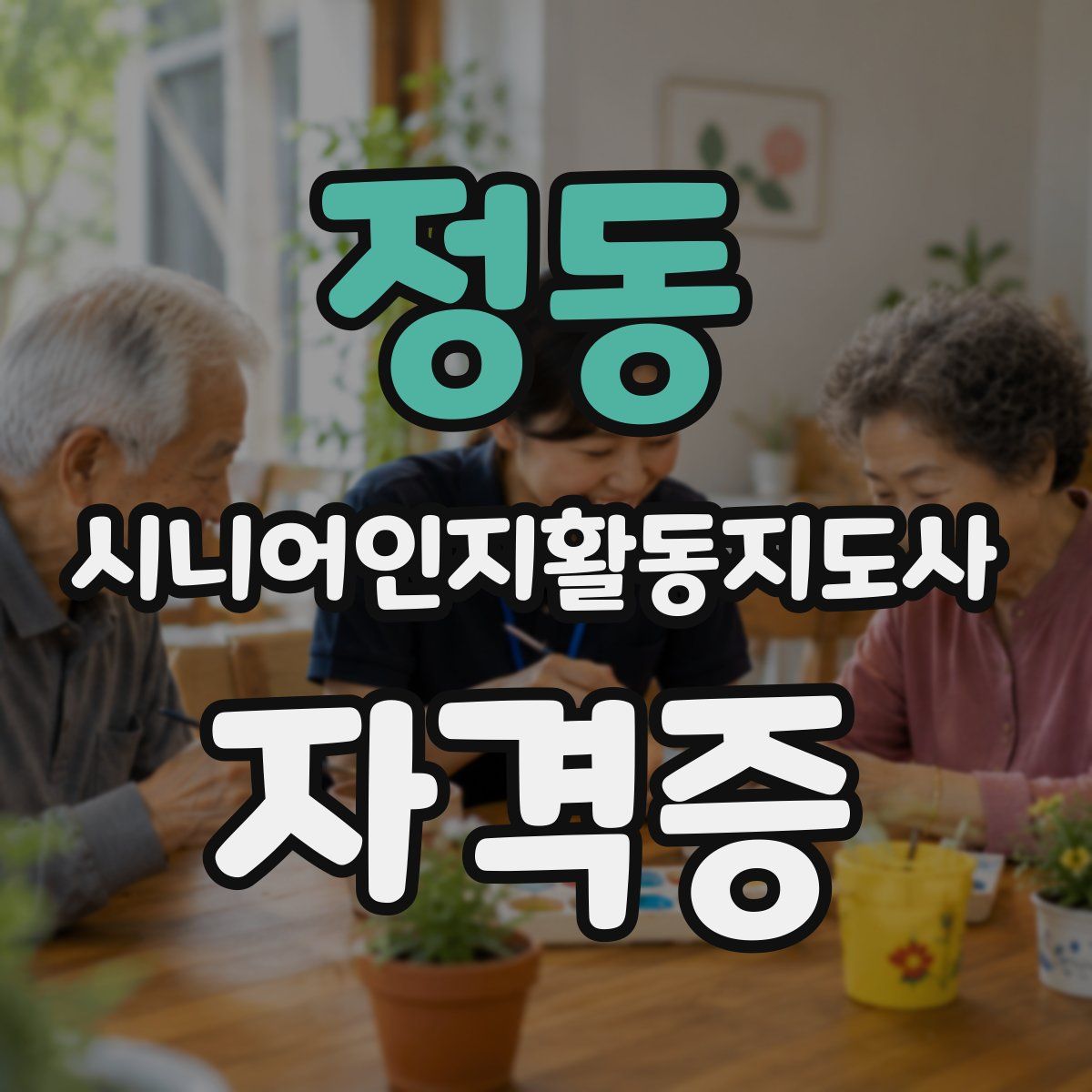정동 시니어인지활동지도사 자격증