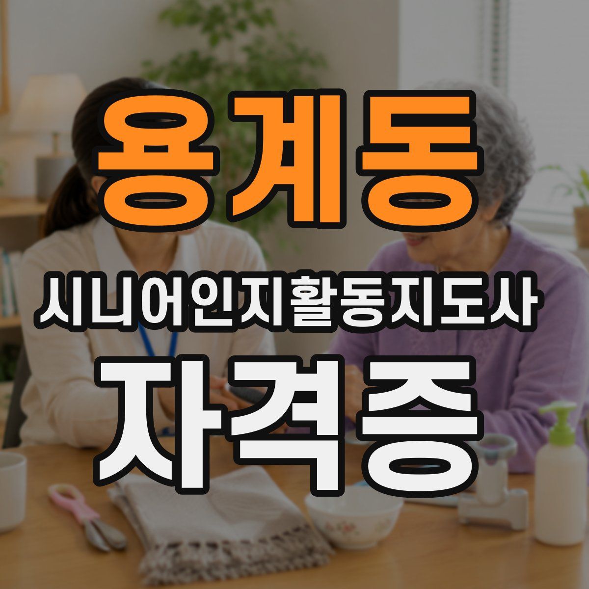 용계동 시니어인지활동지도사 자격증