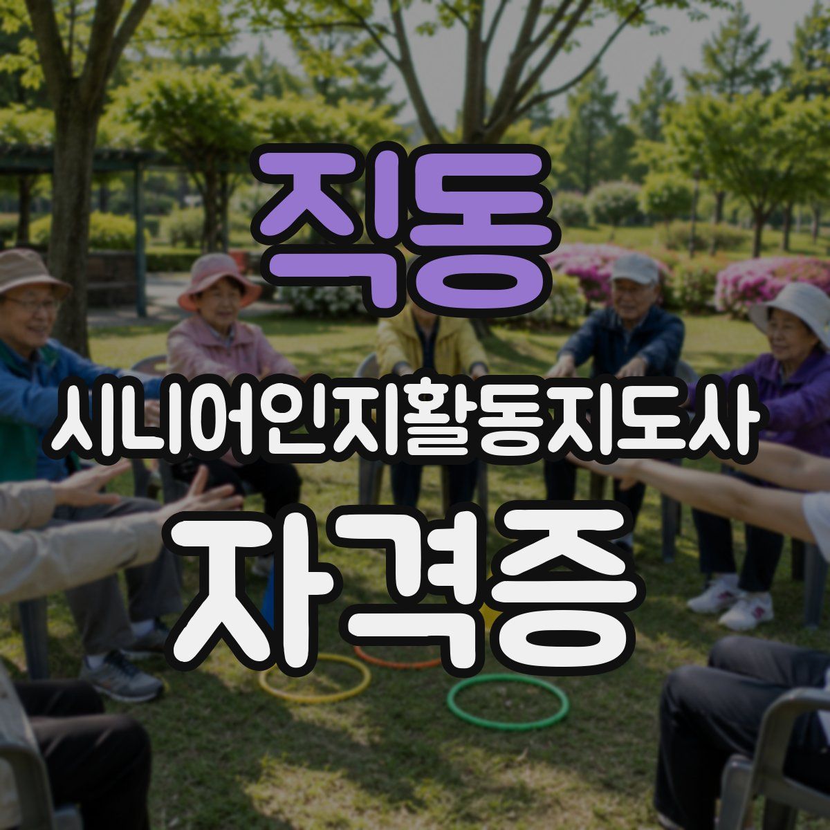 직동 시니어인지활동지도사 자격증