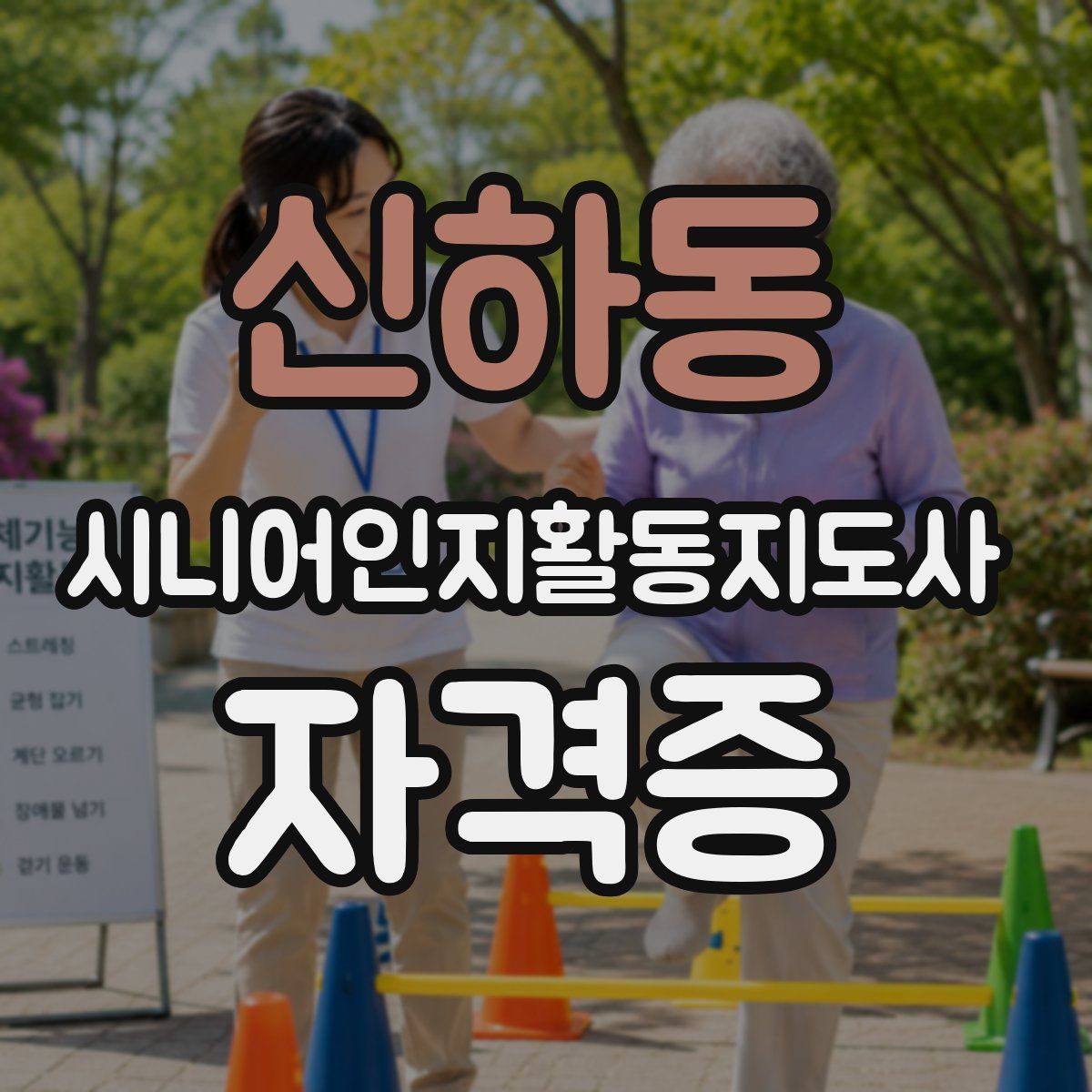 신하동 시니어인지활동지도사 자격증