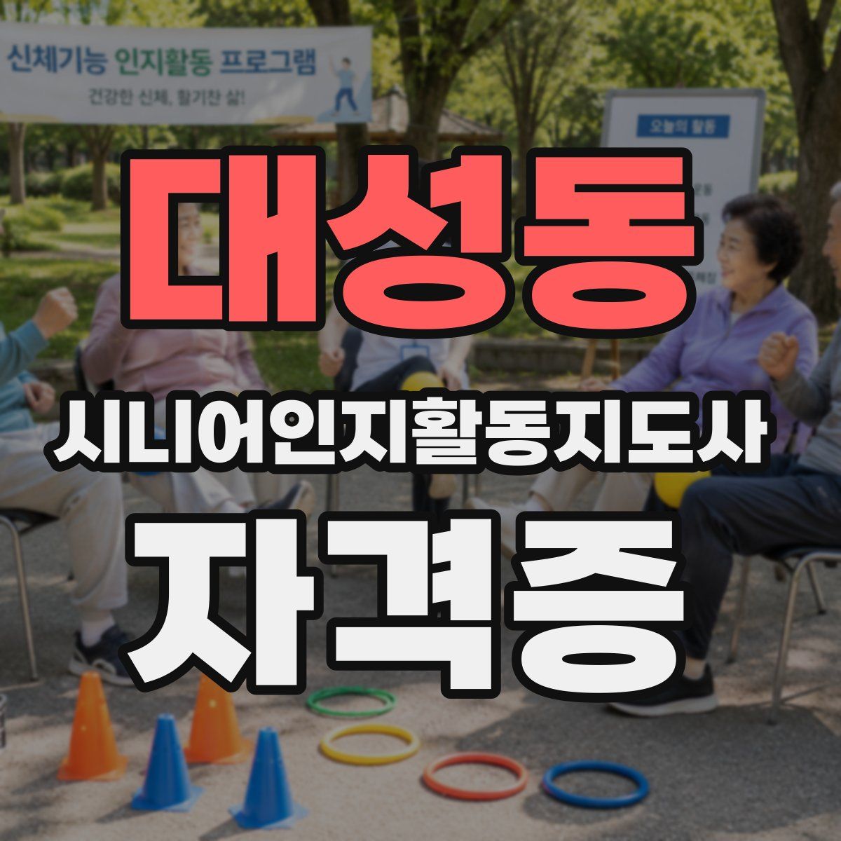 대성동 시니어인지활동지도사 자격증