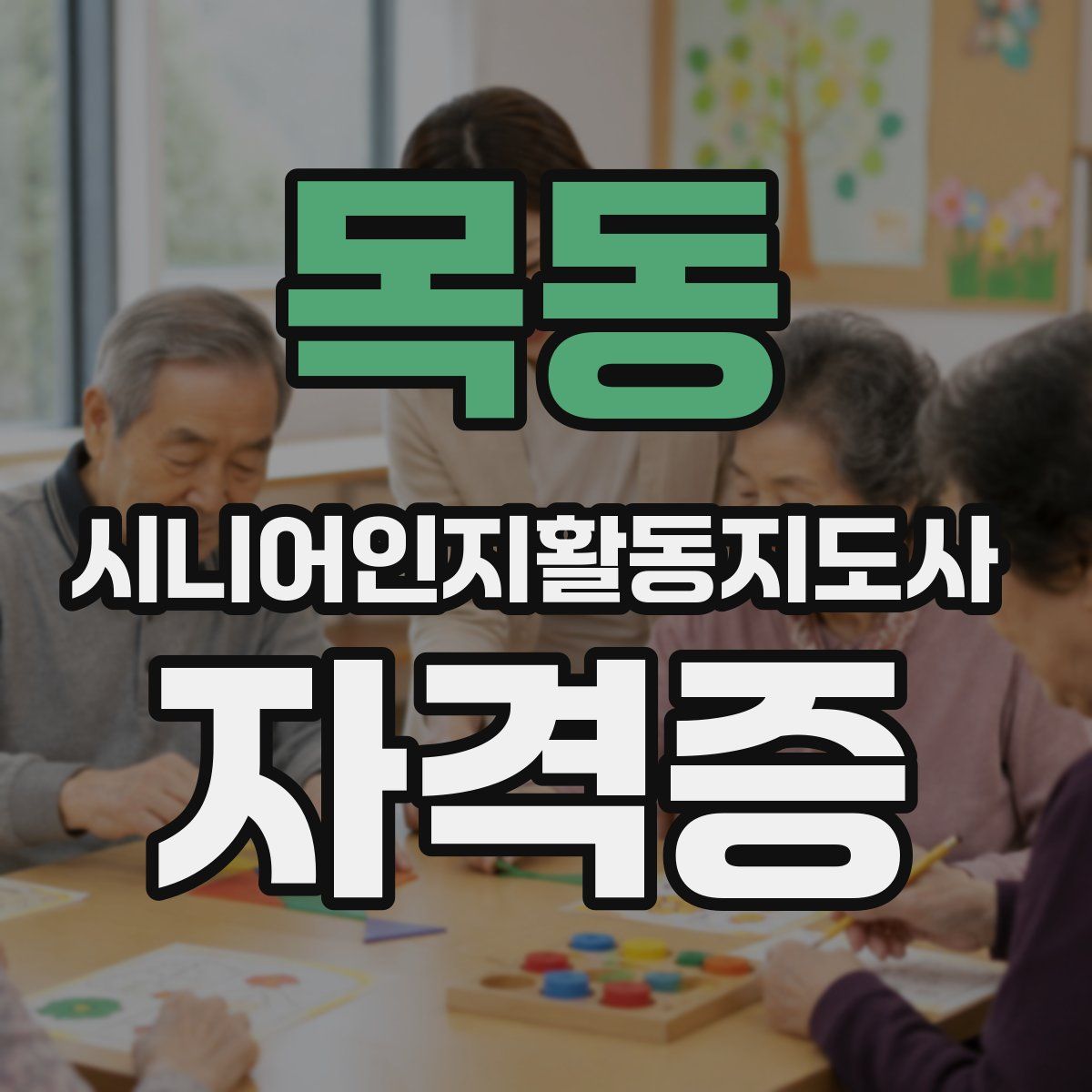 목동 시니어인지활동지도사 자격증