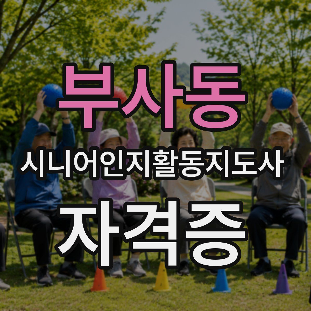 부사동 시니어인지활동지도사 자격증