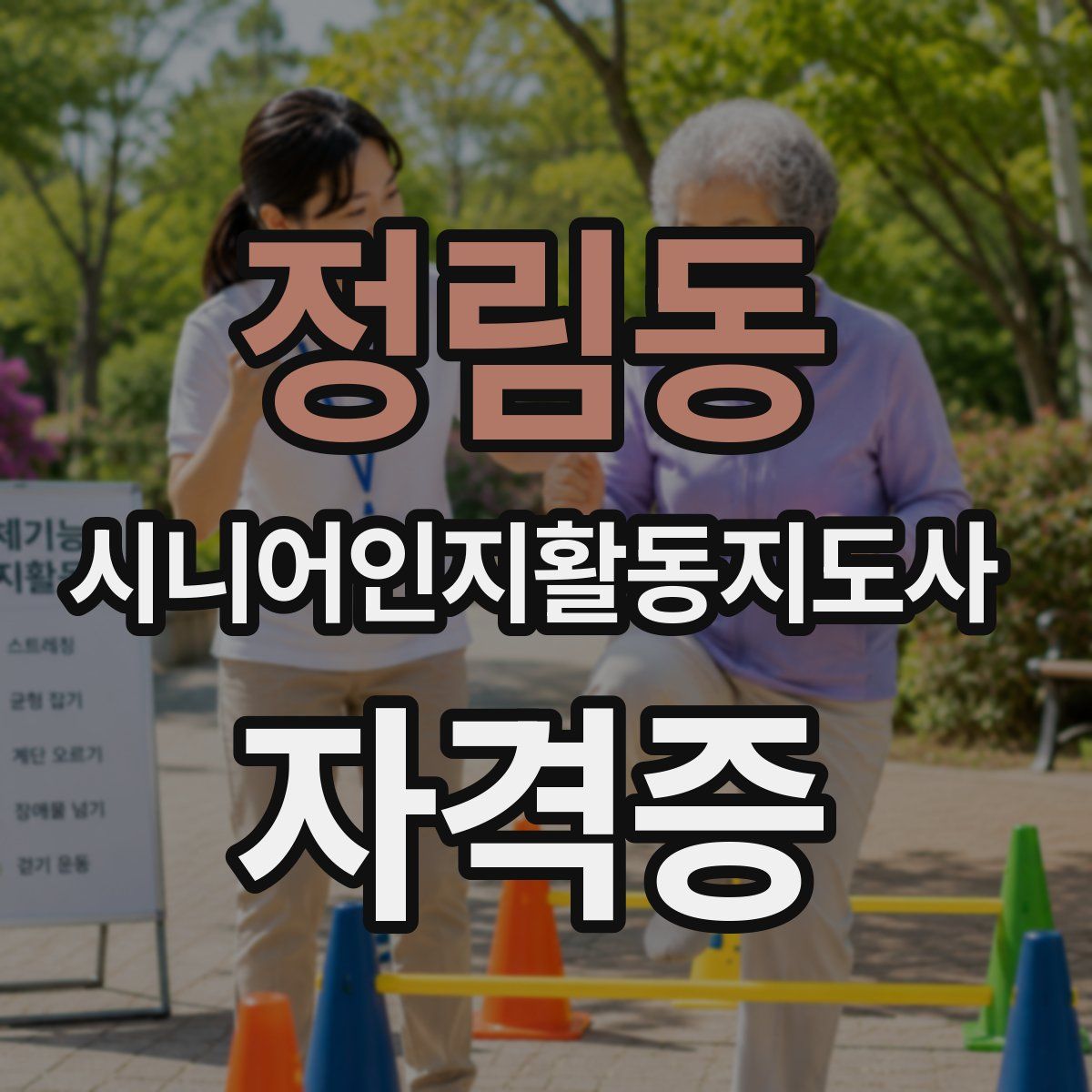 정림동 시니어인지활동지도사 자격증