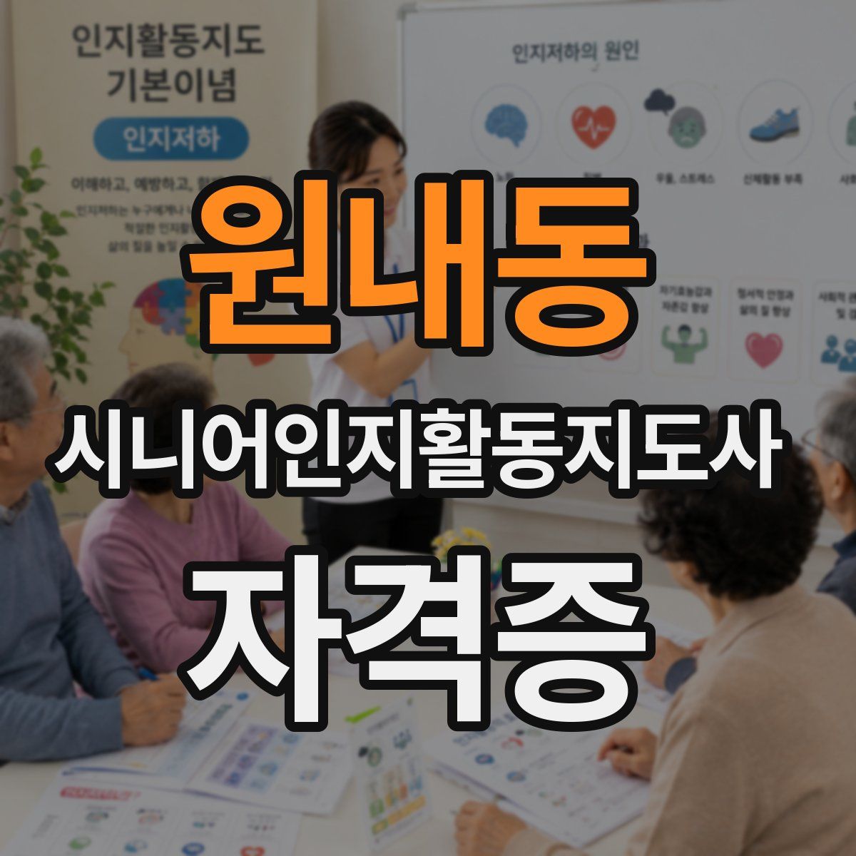 원내동 시니어인지활동지도사 자격증