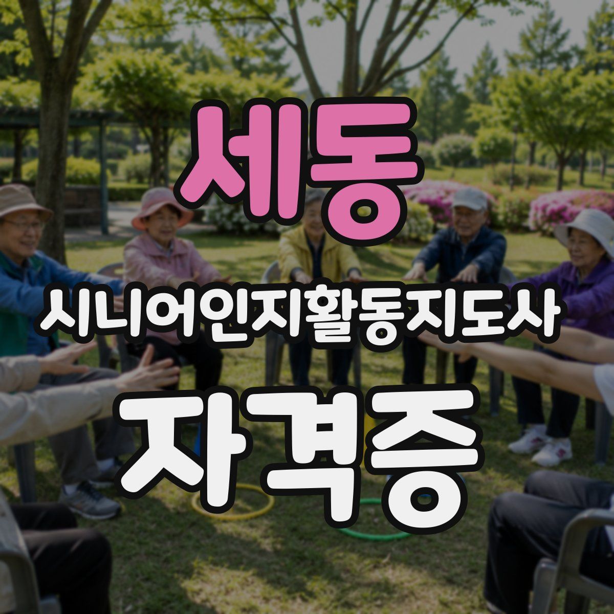 세동 시니어인지활동지도사 자격증
