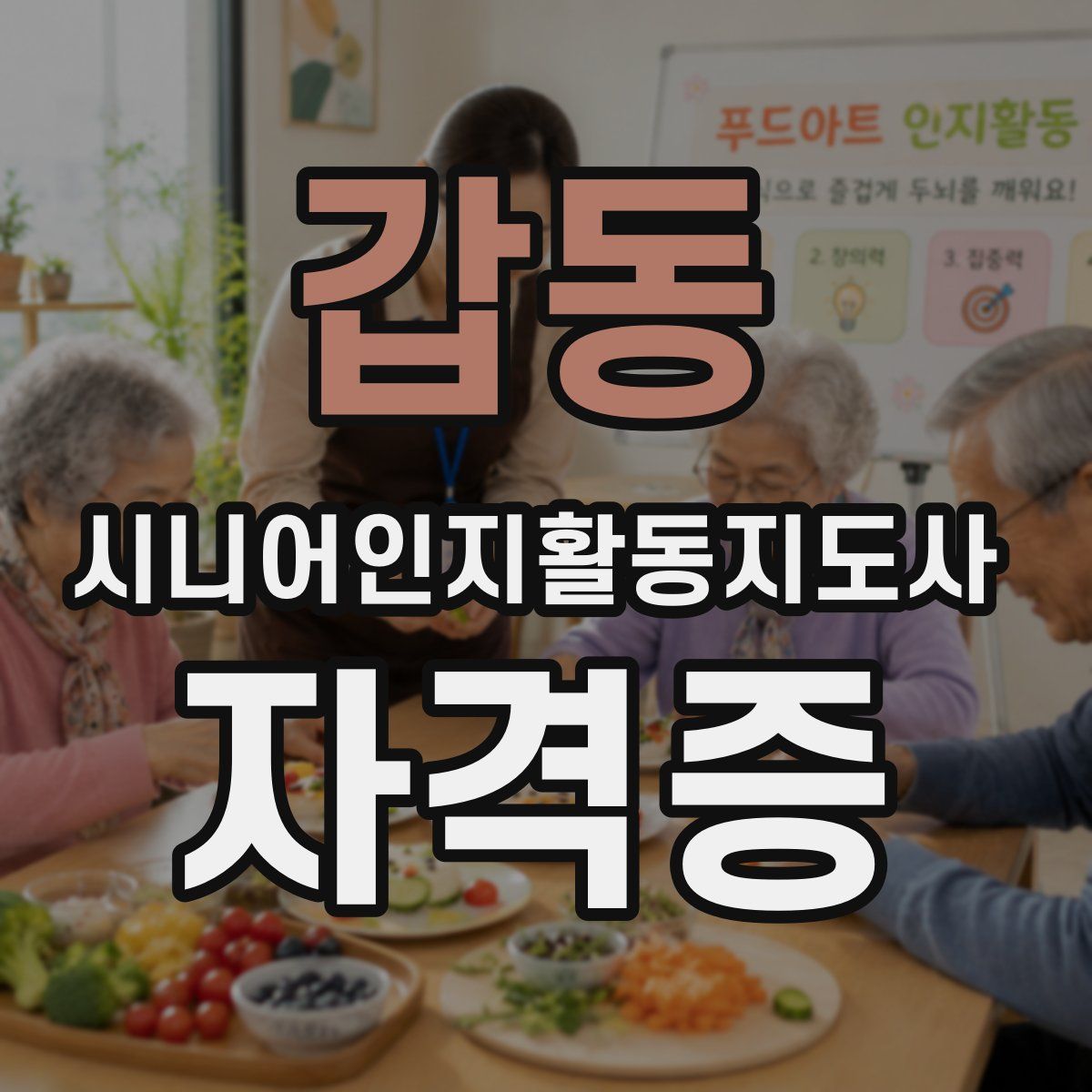 갑동 시니어인지활동지도사 자격증