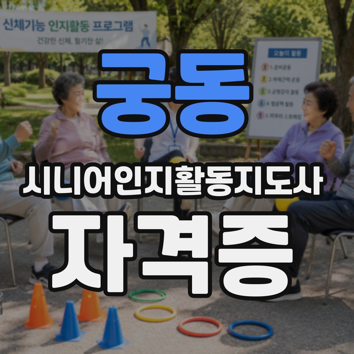 궁동 시니어인지활동지도사 자격증