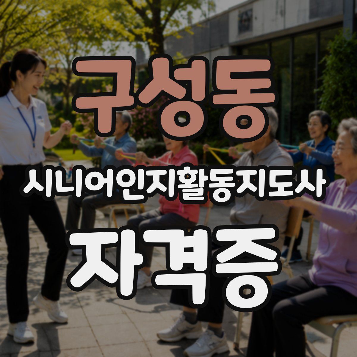 구성동 시니어인지활동지도사 자격증