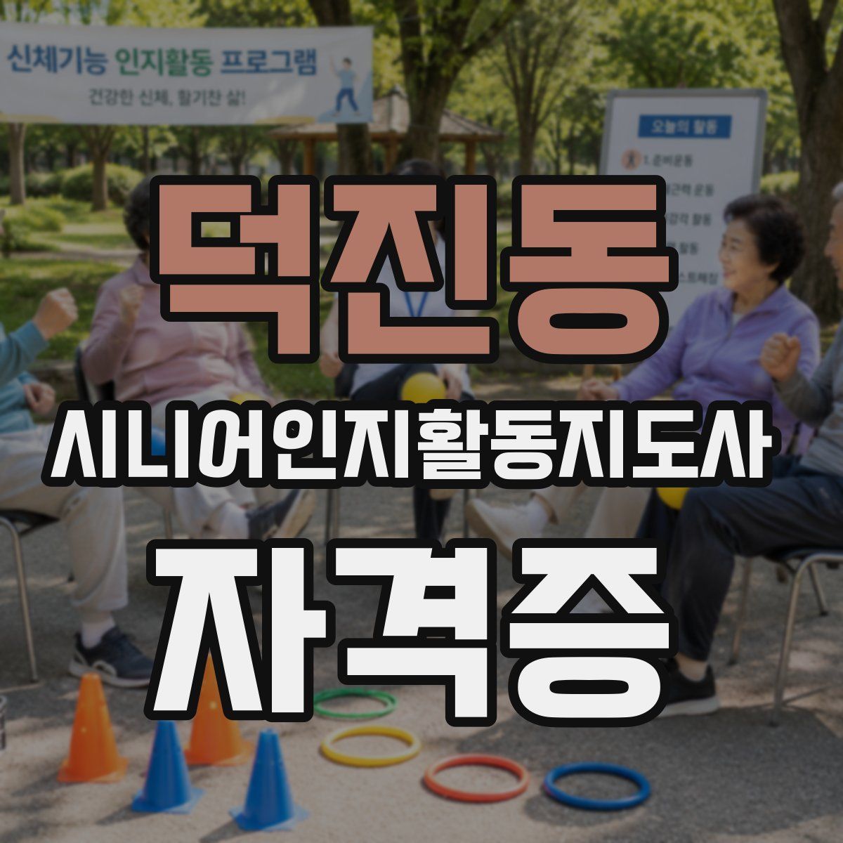 덕진동 시니어인지활동지도사 자격증
