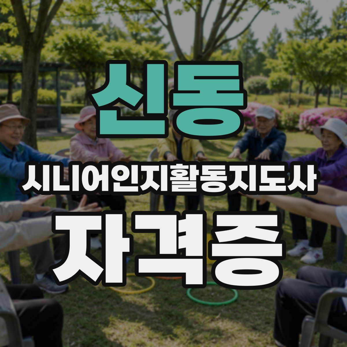 신동 시니어인지활동지도사 자격증