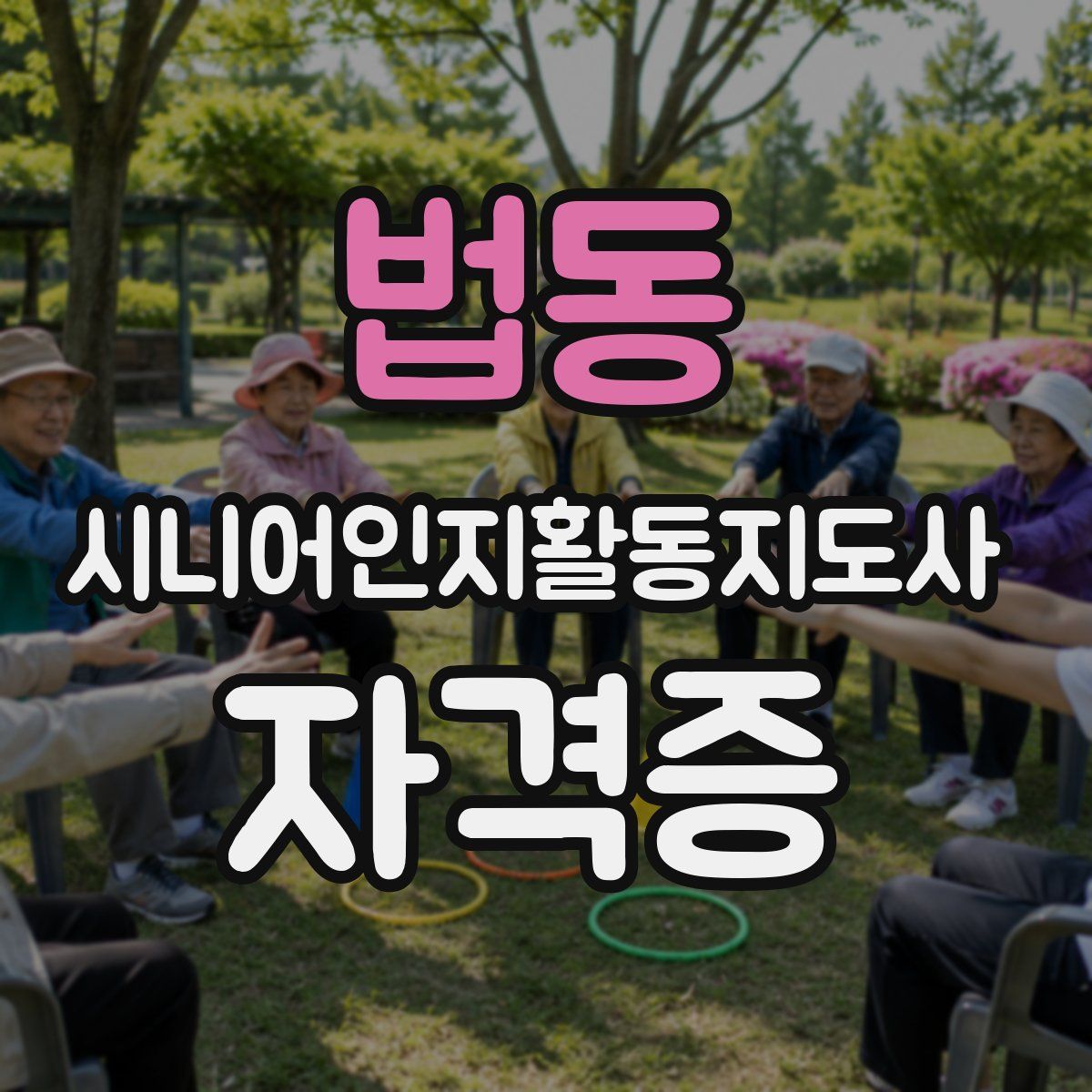 법동 시니어인지활동지도사 자격증