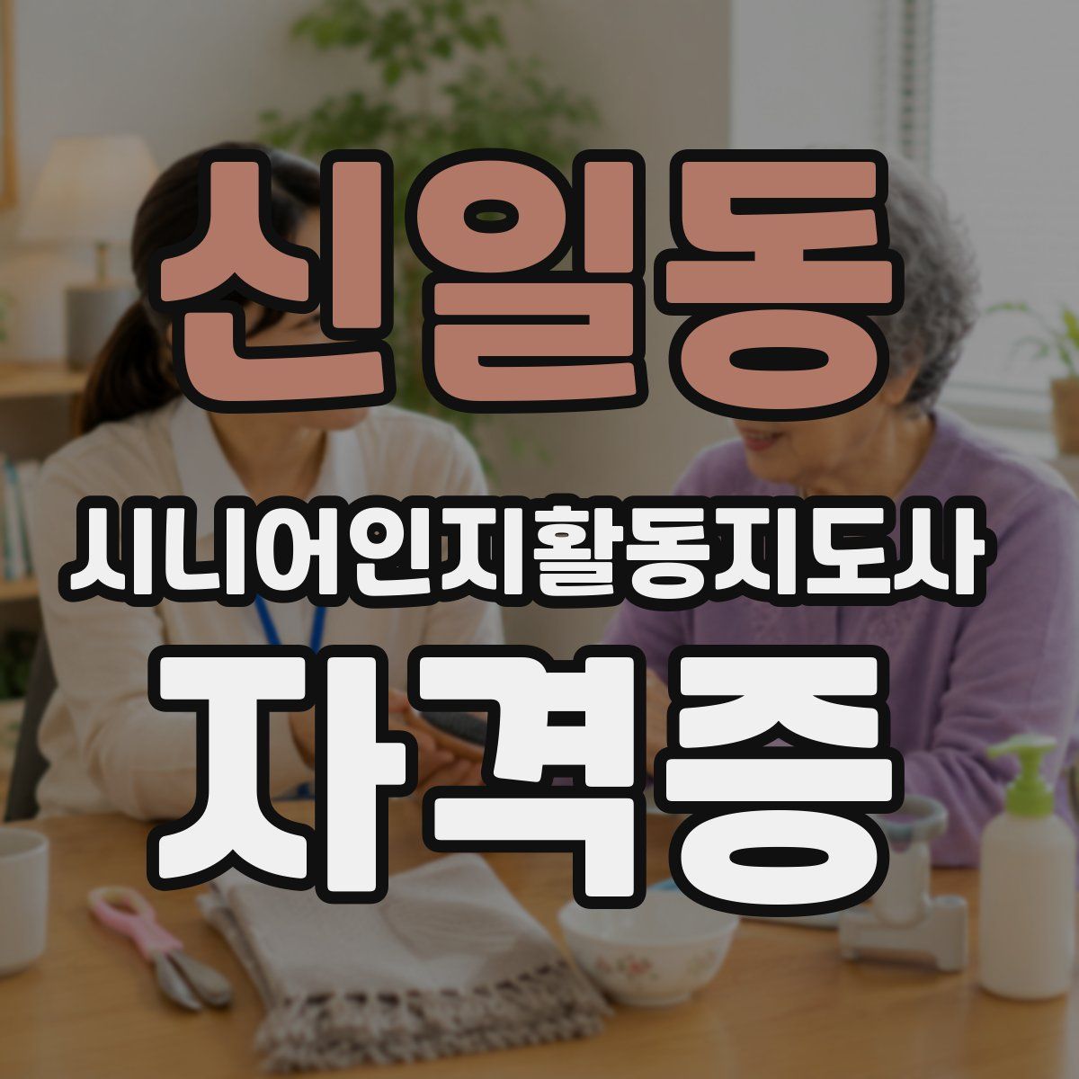 신일동 시니어인지활동지도사 자격증