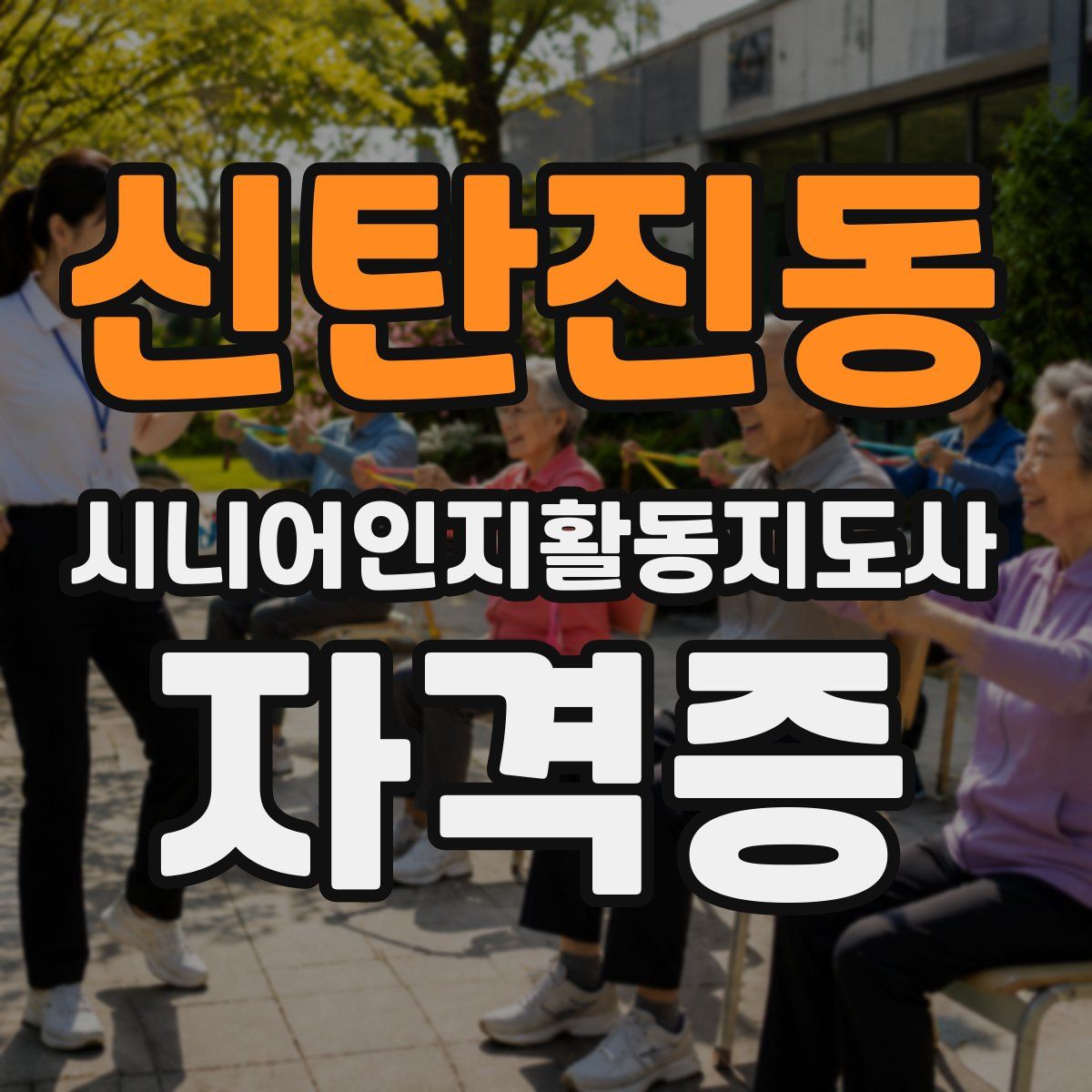 신탄진동 시니어인지활동지도사 자격증