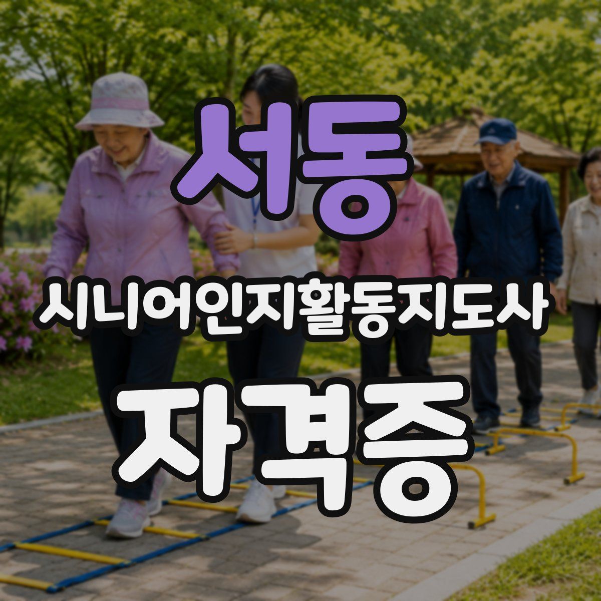 서동 시니어인지활동지도사 자격증