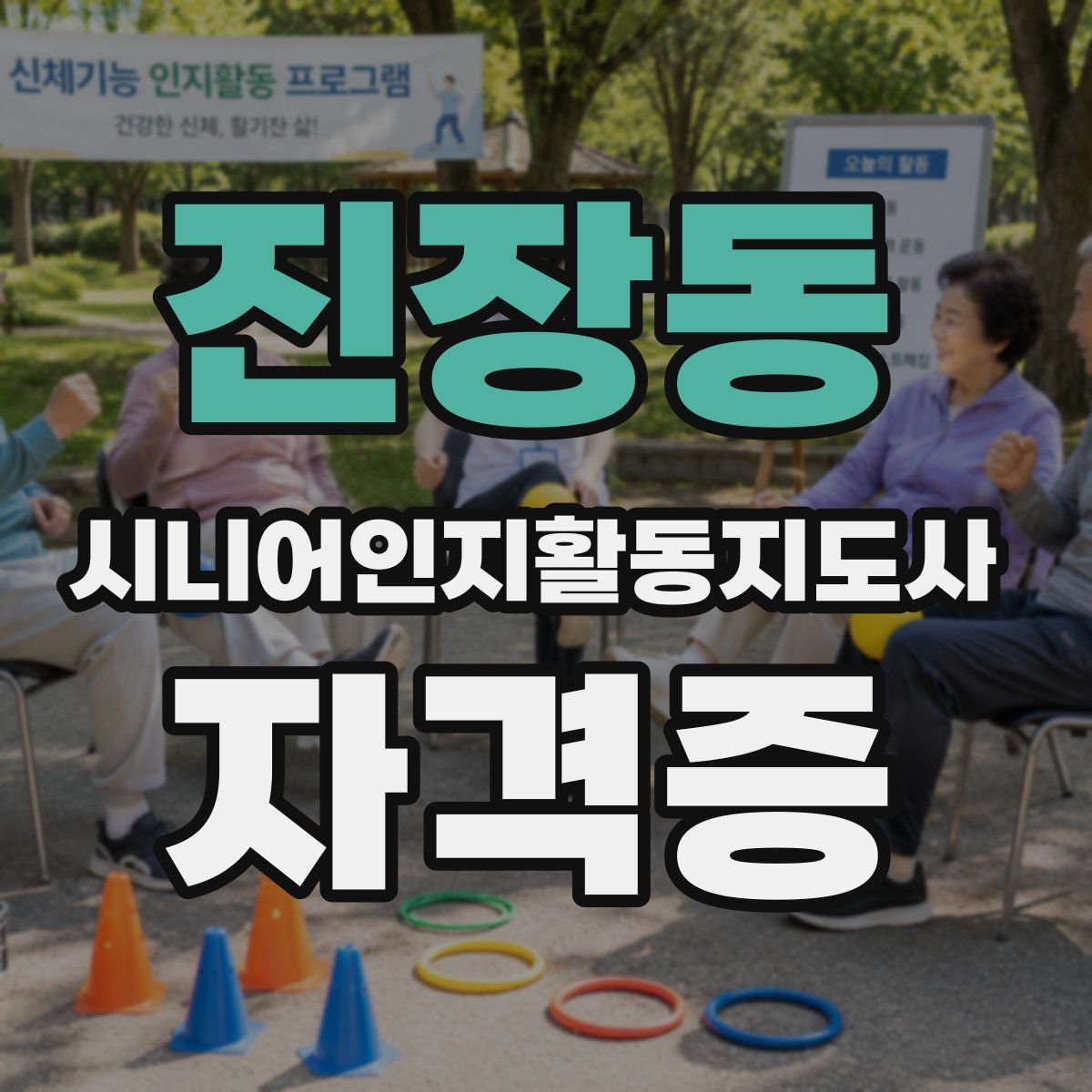 진장동 시니어인지활동지도사 자격증