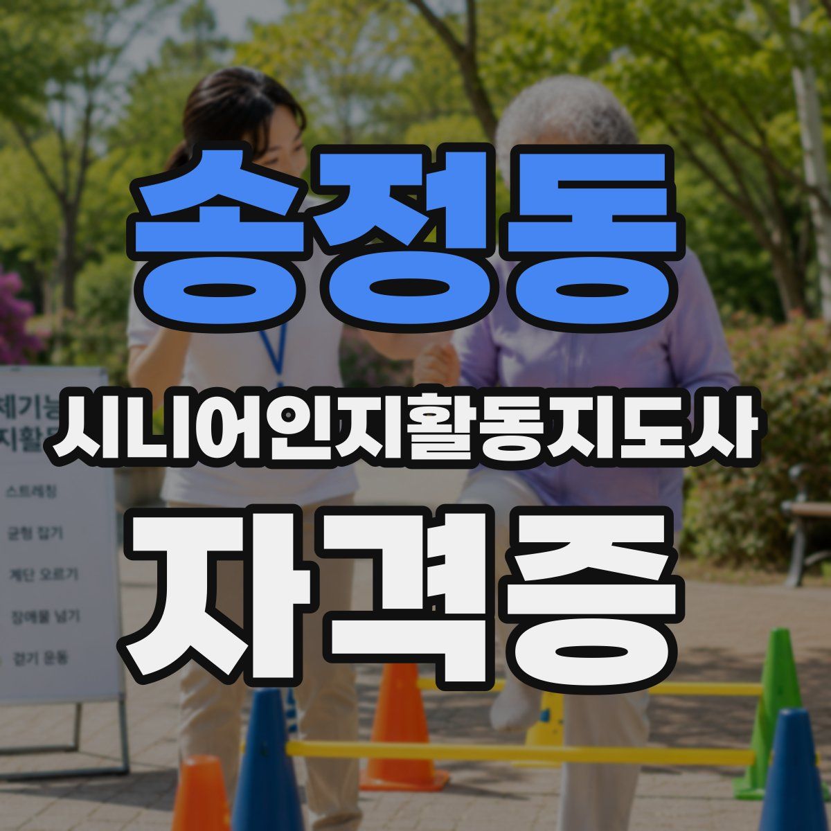 송정동 시니어인지활동지도사 자격증