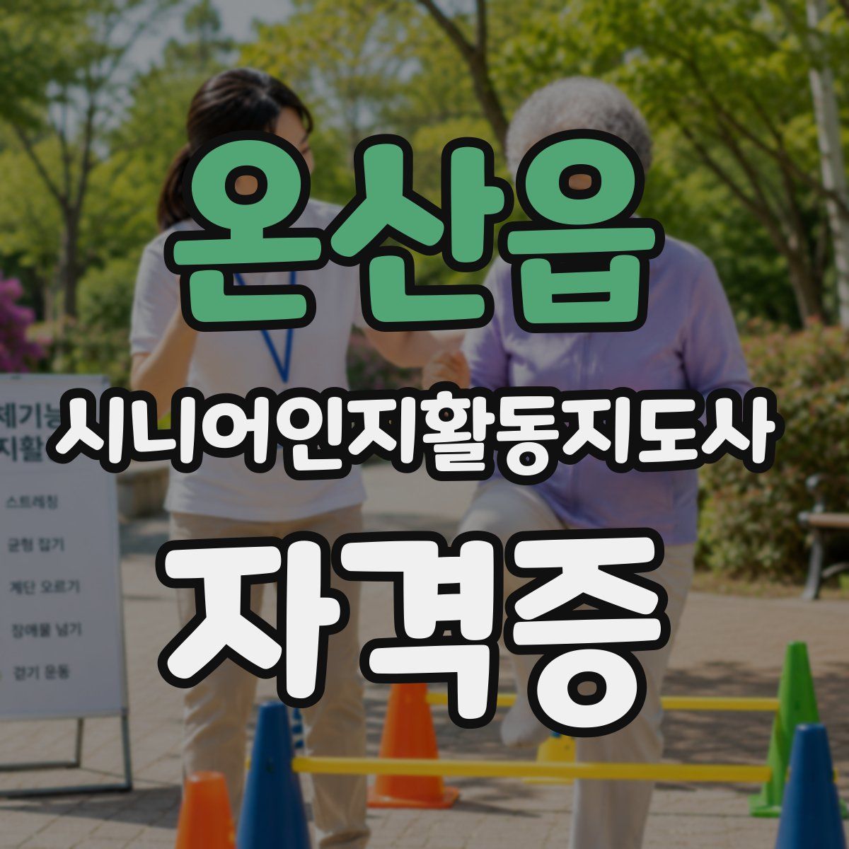 온산읍 시니어인지활동지도사 자격증