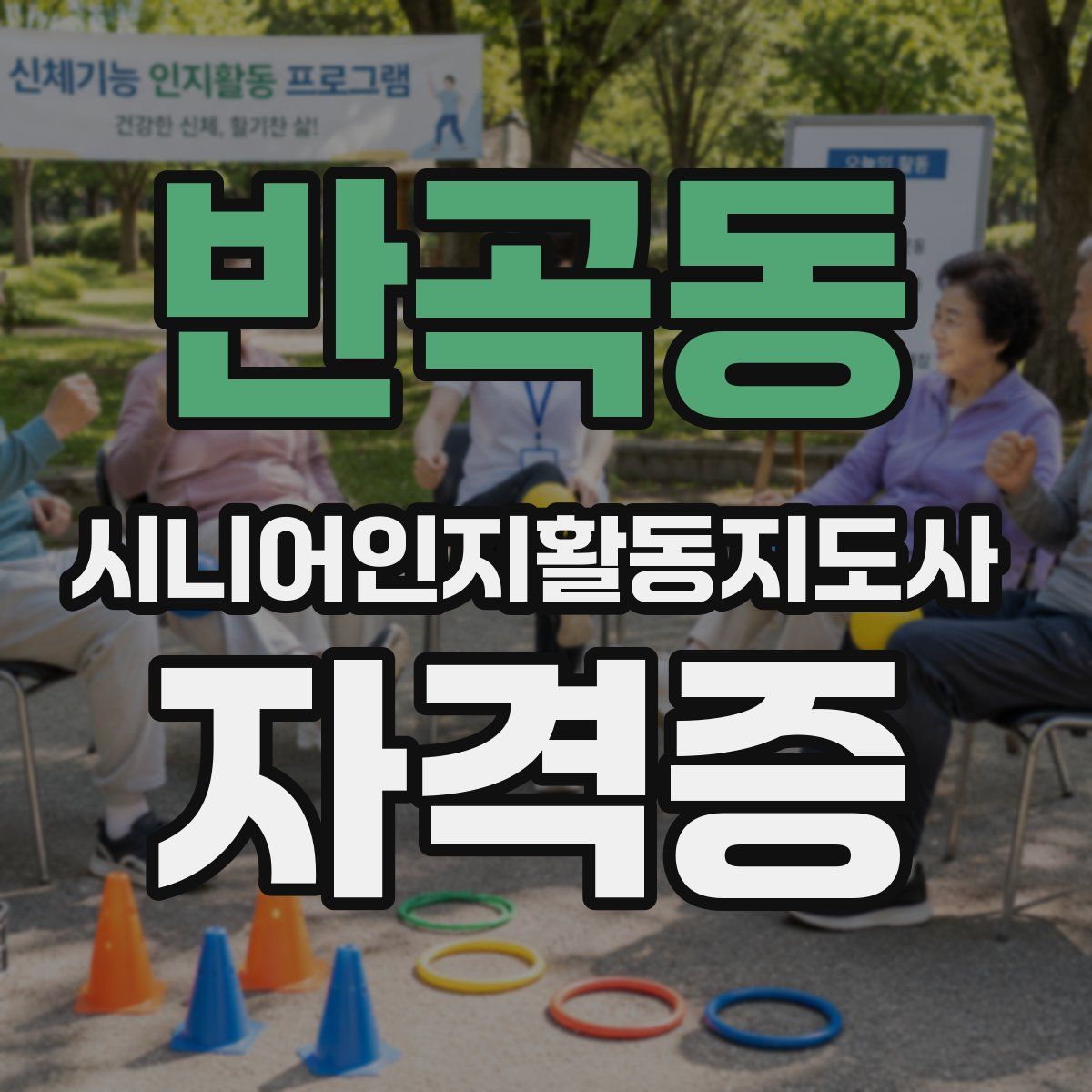 반곡동 시니어인지활동지도사 자격증