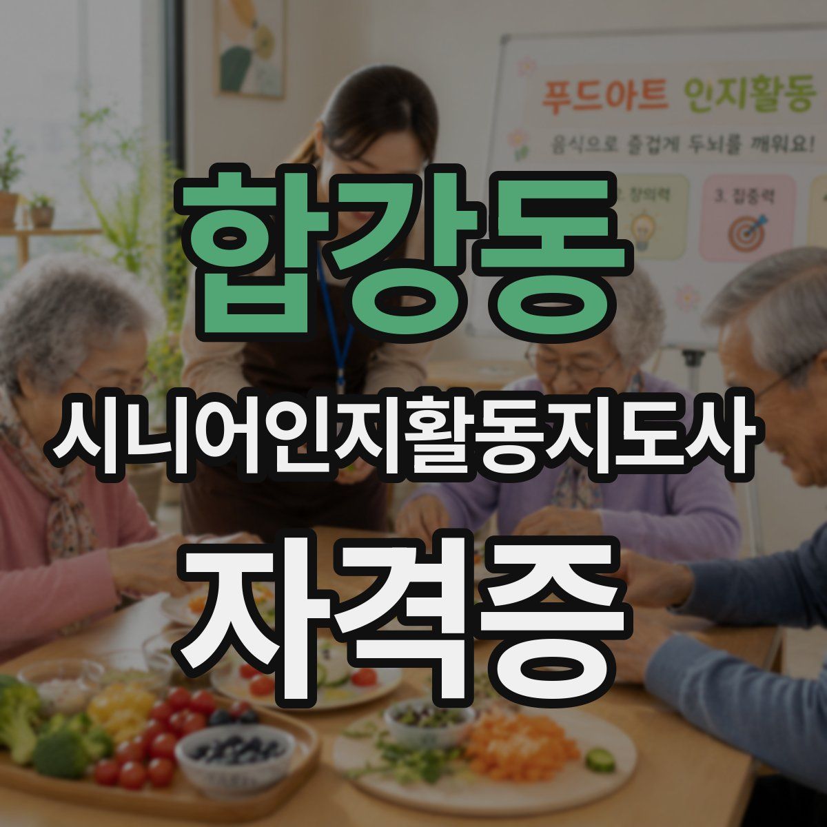 합강동 시니어인지활동지도사 자격증