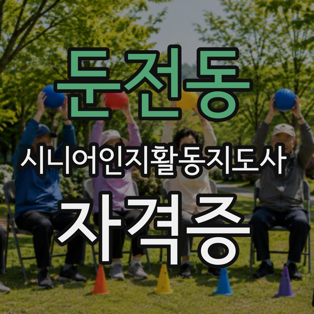 둔전동 시니어인지활동지도사 자격증