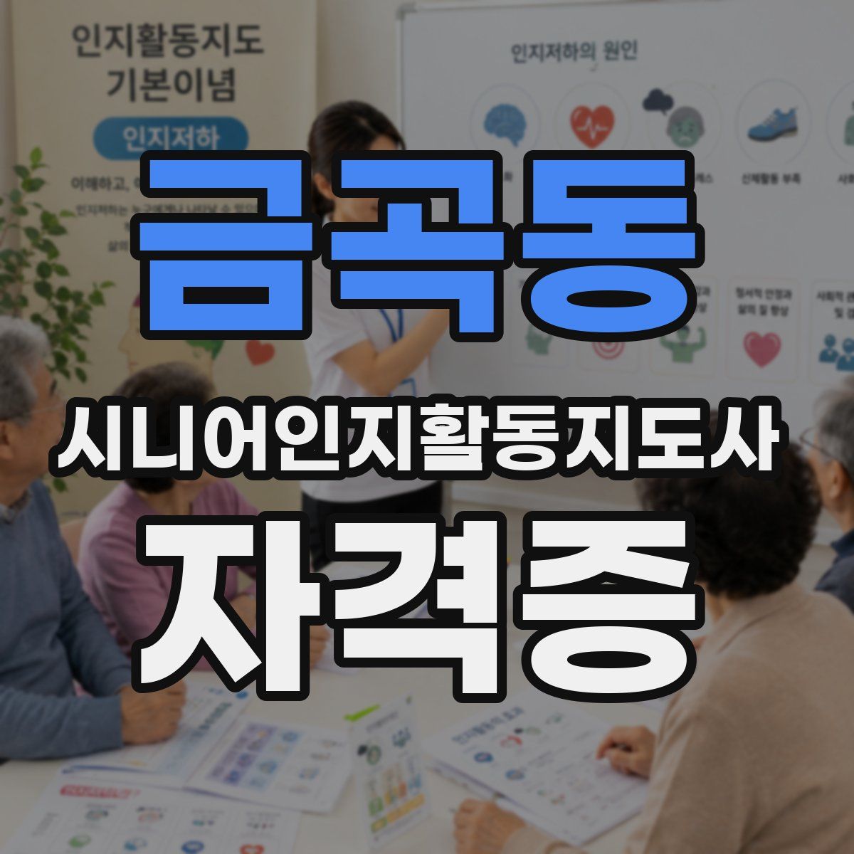 금곡동 시니어인지활동지도사 자격증