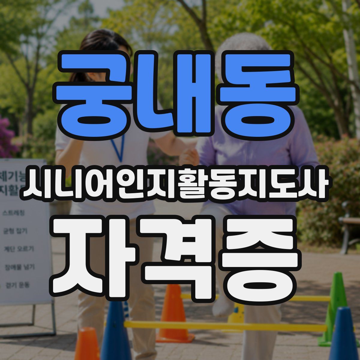 궁내동 시니어인지활동지도사 자격증