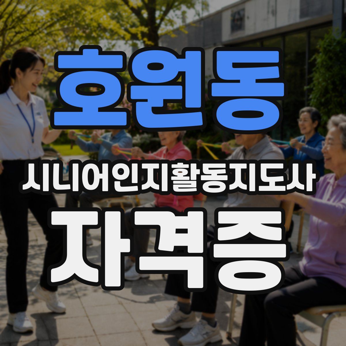 호원동 시니어인지활동지도사 자격증