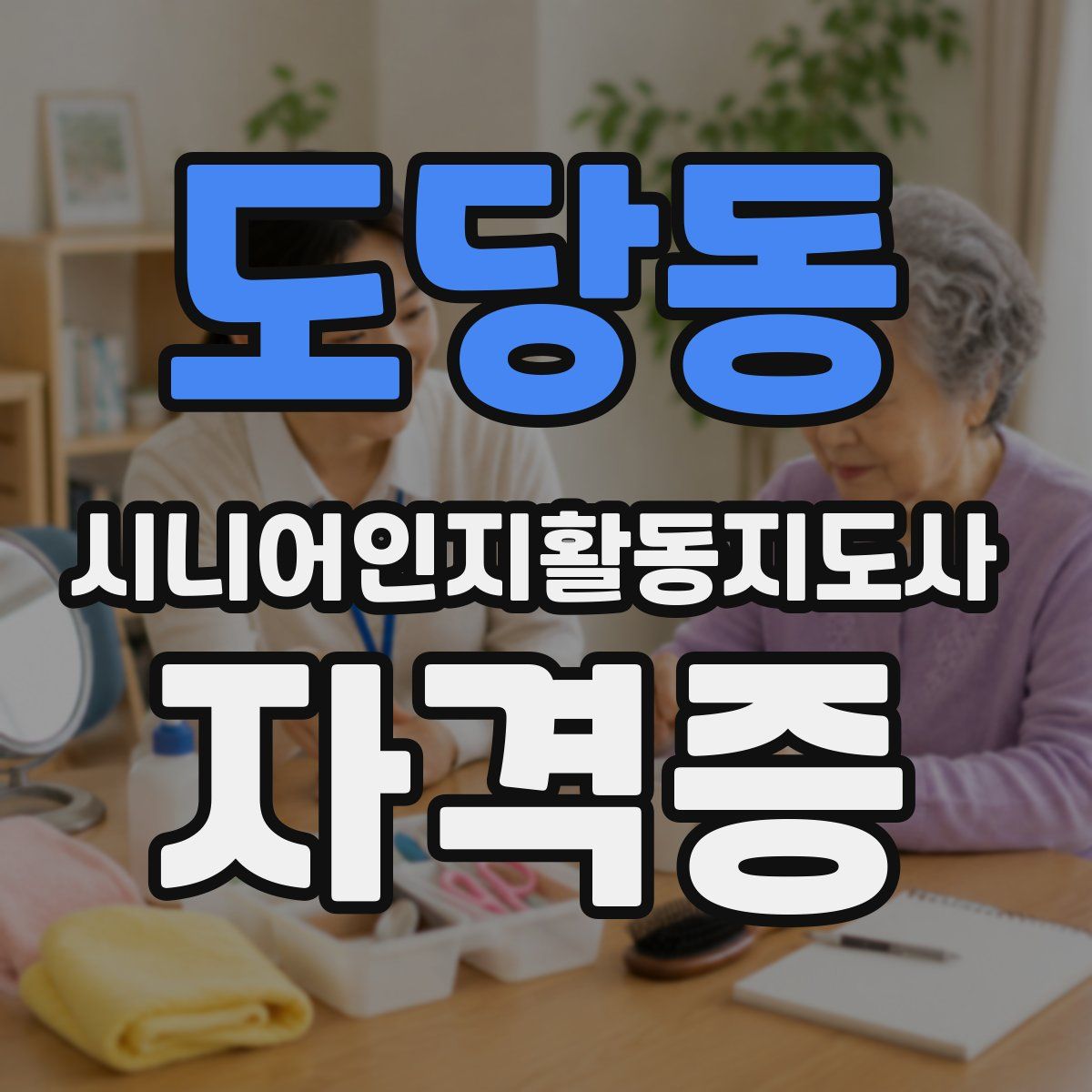 도당동 시니어인지활동지도사 자격증