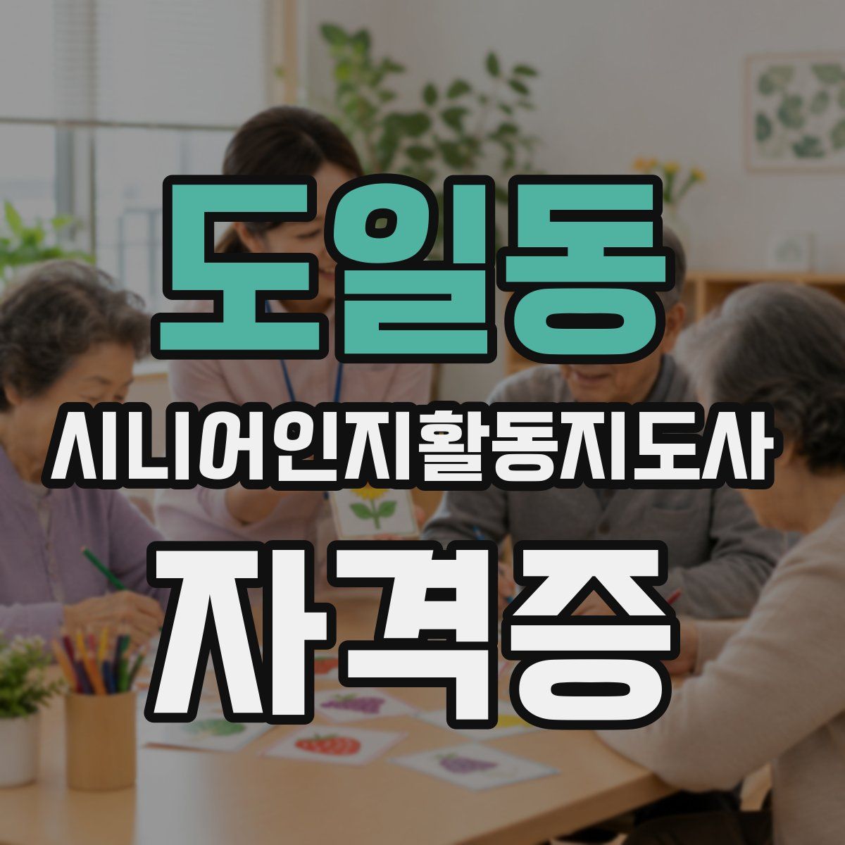 도일동 시니어인지활동지도사 자격증