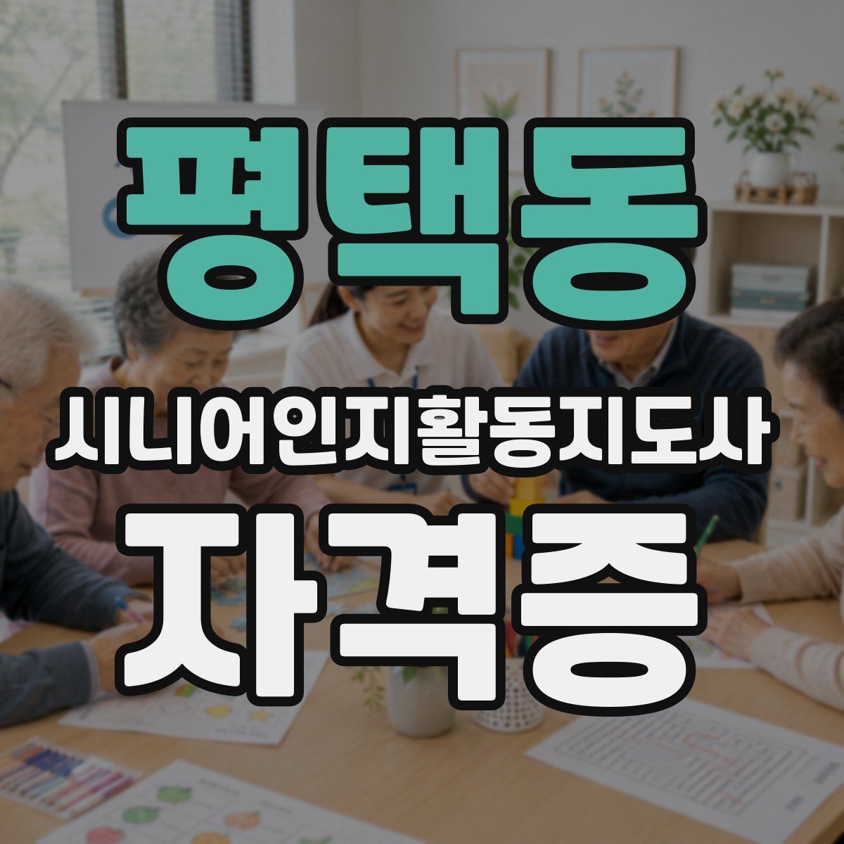 평택동 시니어인지활동지도사 자격증