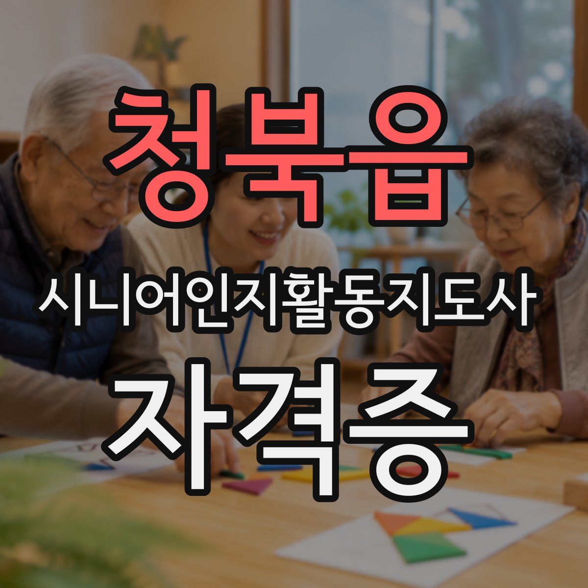 청북읍 시니어인지활동지도사 자격증