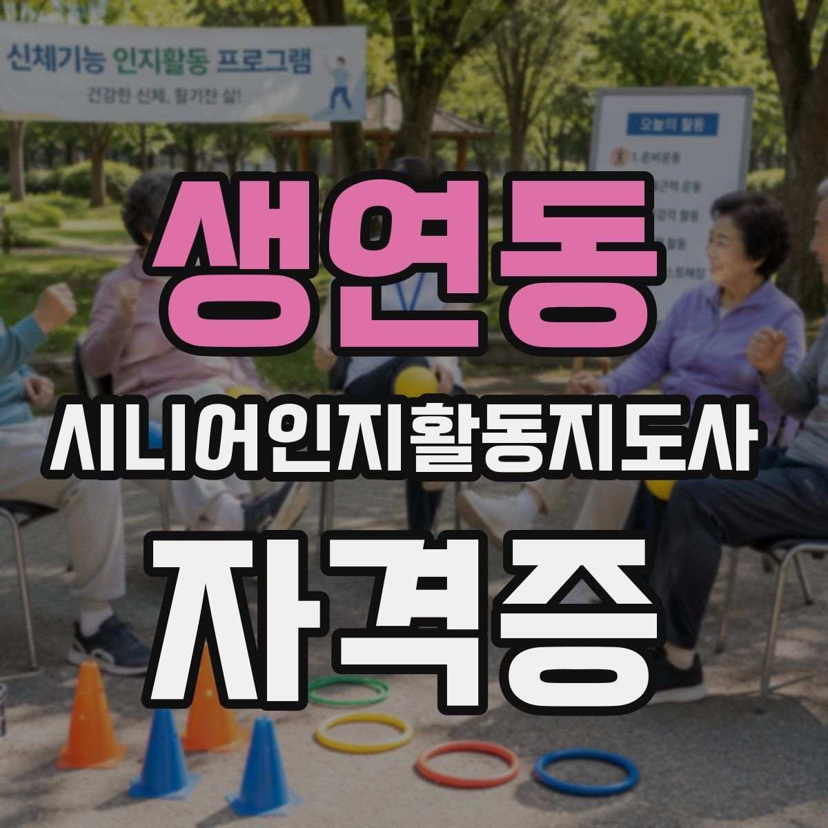생연동 시니어인지활동지도사 자격증