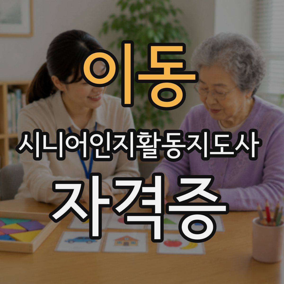이동 시니어인지활동지도사 자격증