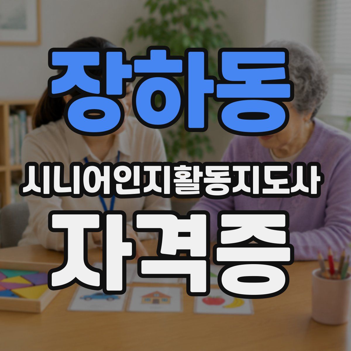 장하동 시니어인지활동지도사 자격증