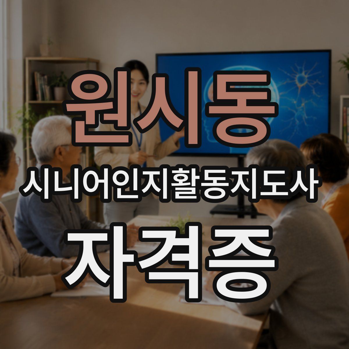 원시동 시니어인지활동지도사 자격증