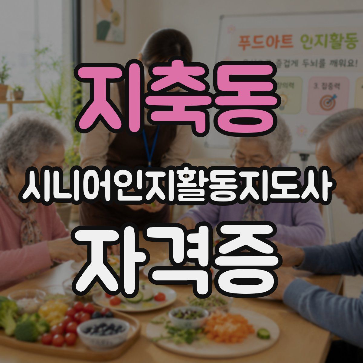 지축동 시니어인지활동지도사 자격증