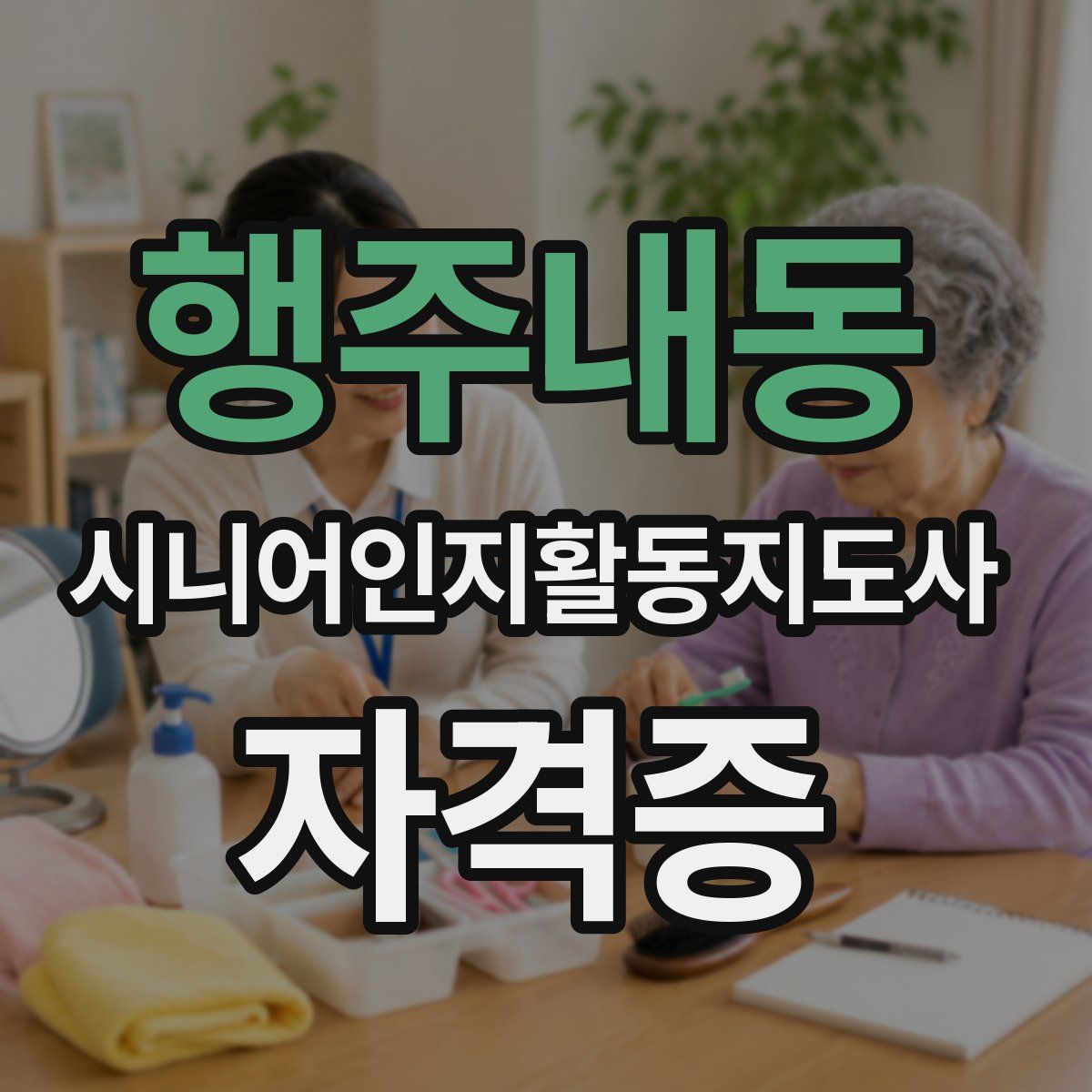 행주내동 시니어인지활동지도사 자격증