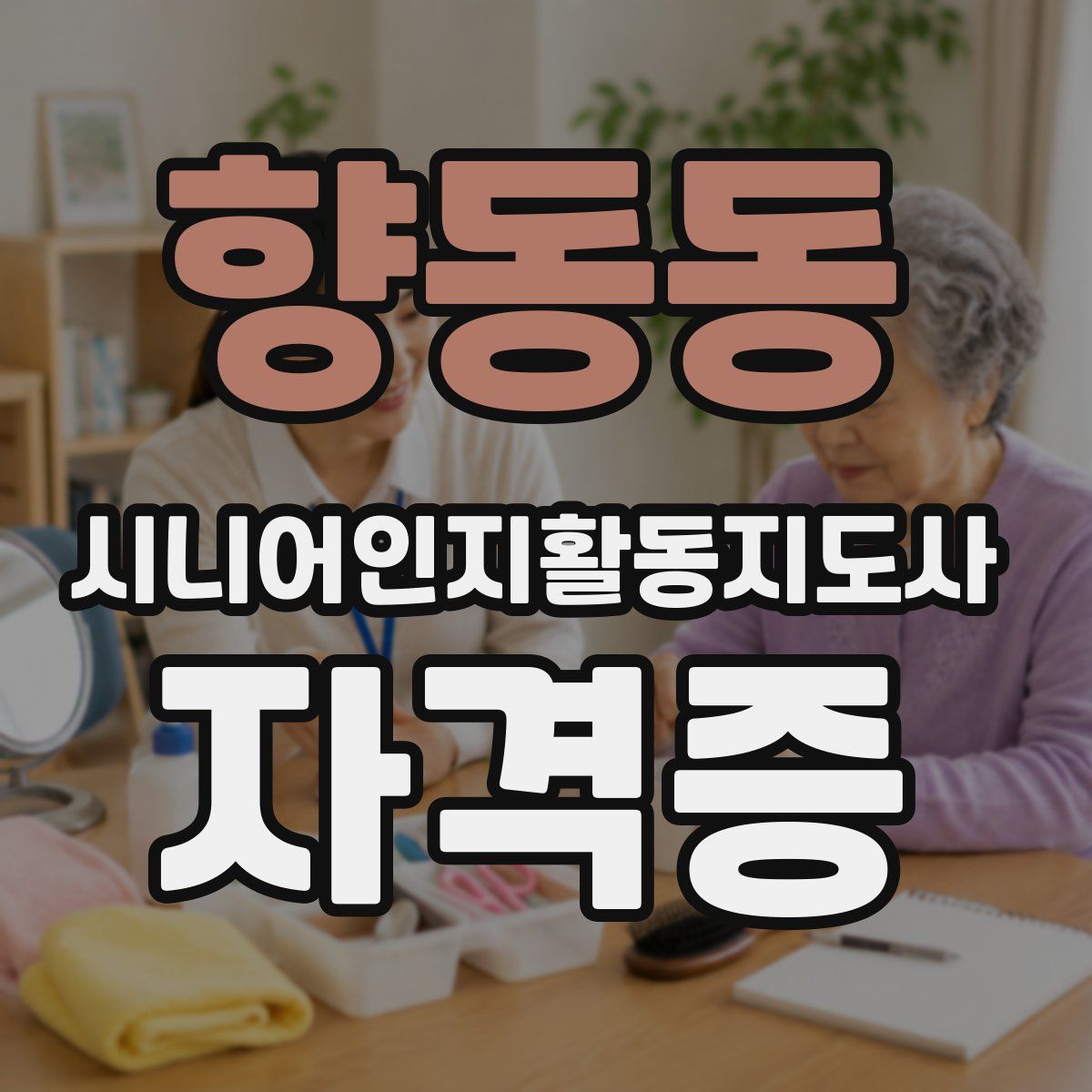 향동동 시니어인지활동지도사 자격증