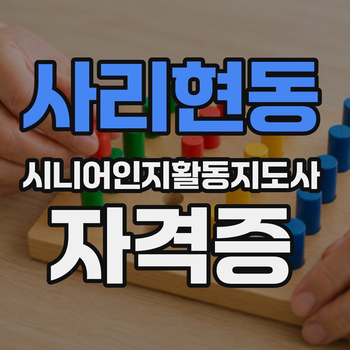 사리현동 시니어인지활동지도사 자격증