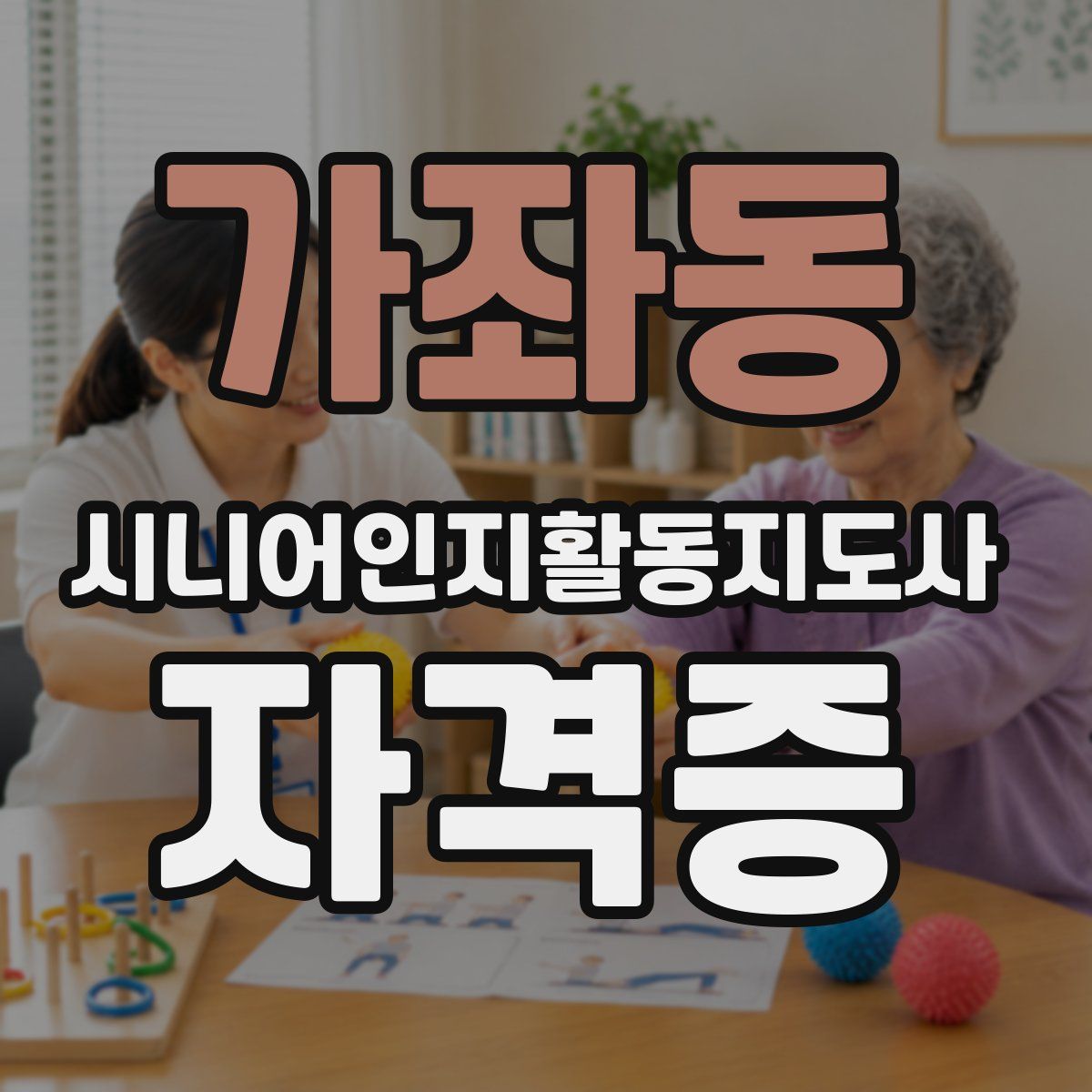 가좌동 시니어인지활동지도사 자격증