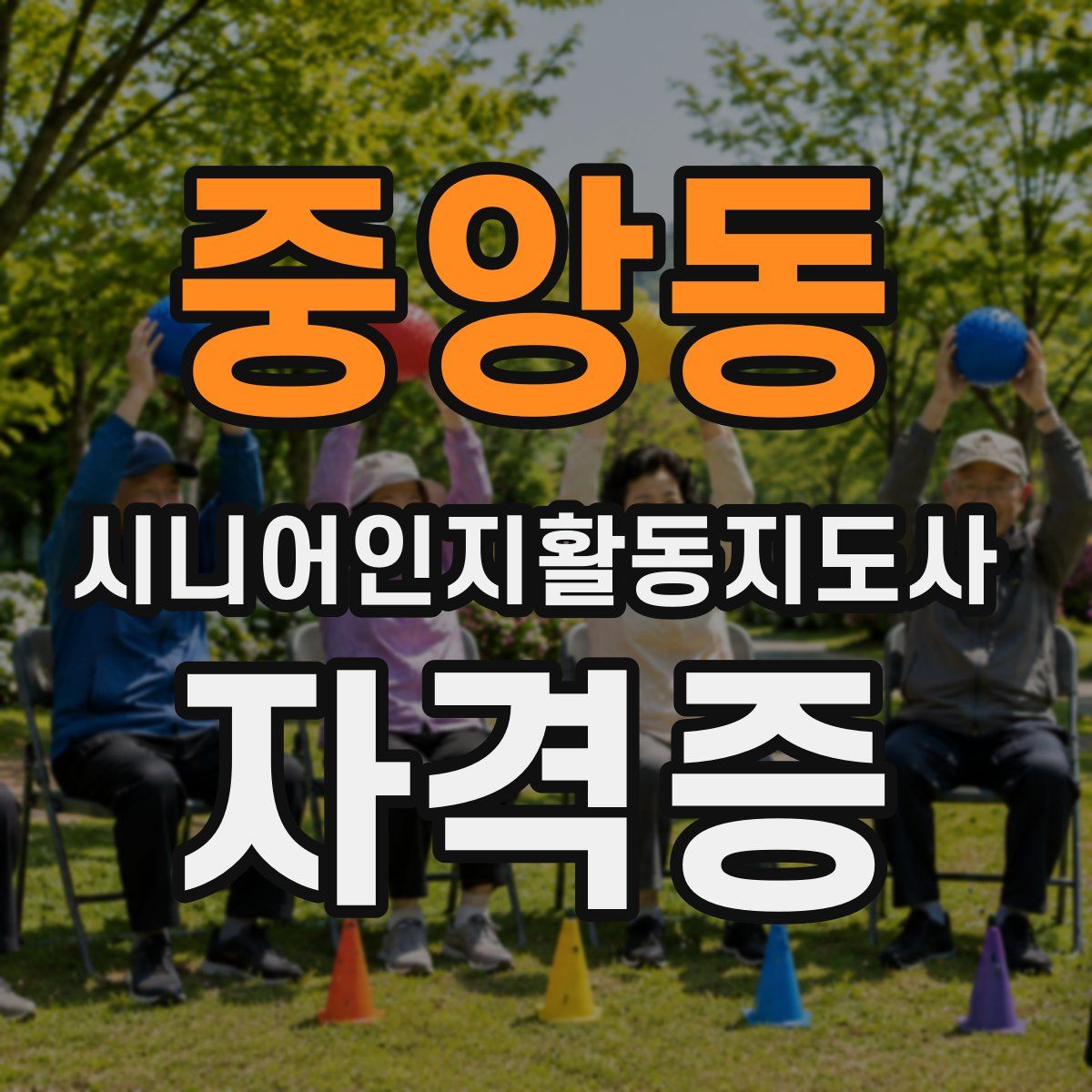 중앙동 시니어인지활동지도사 자격증